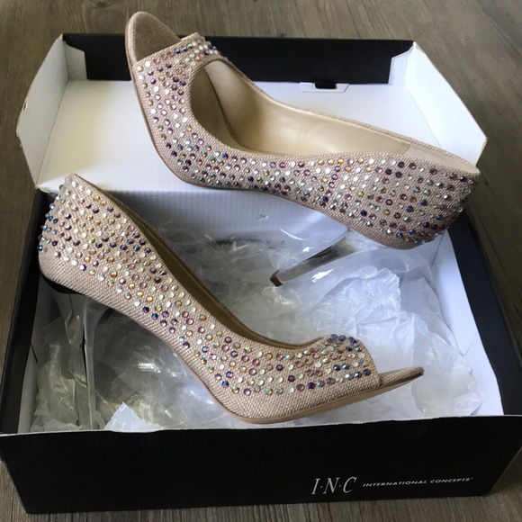 Rhinestone Nude Heels 🤍💎💗 - Picture 2 of 6